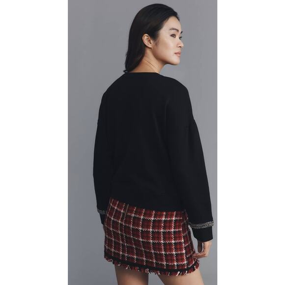 Maeve Brooch Embellished Sweatshirt - Picture 4 of 4